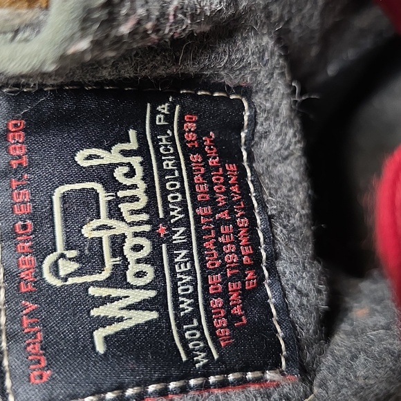 Woolrich Rockies Brown Full Grain Leather Grey Wool Hiking Boots Womens Size 9 - Picture 11 of 12